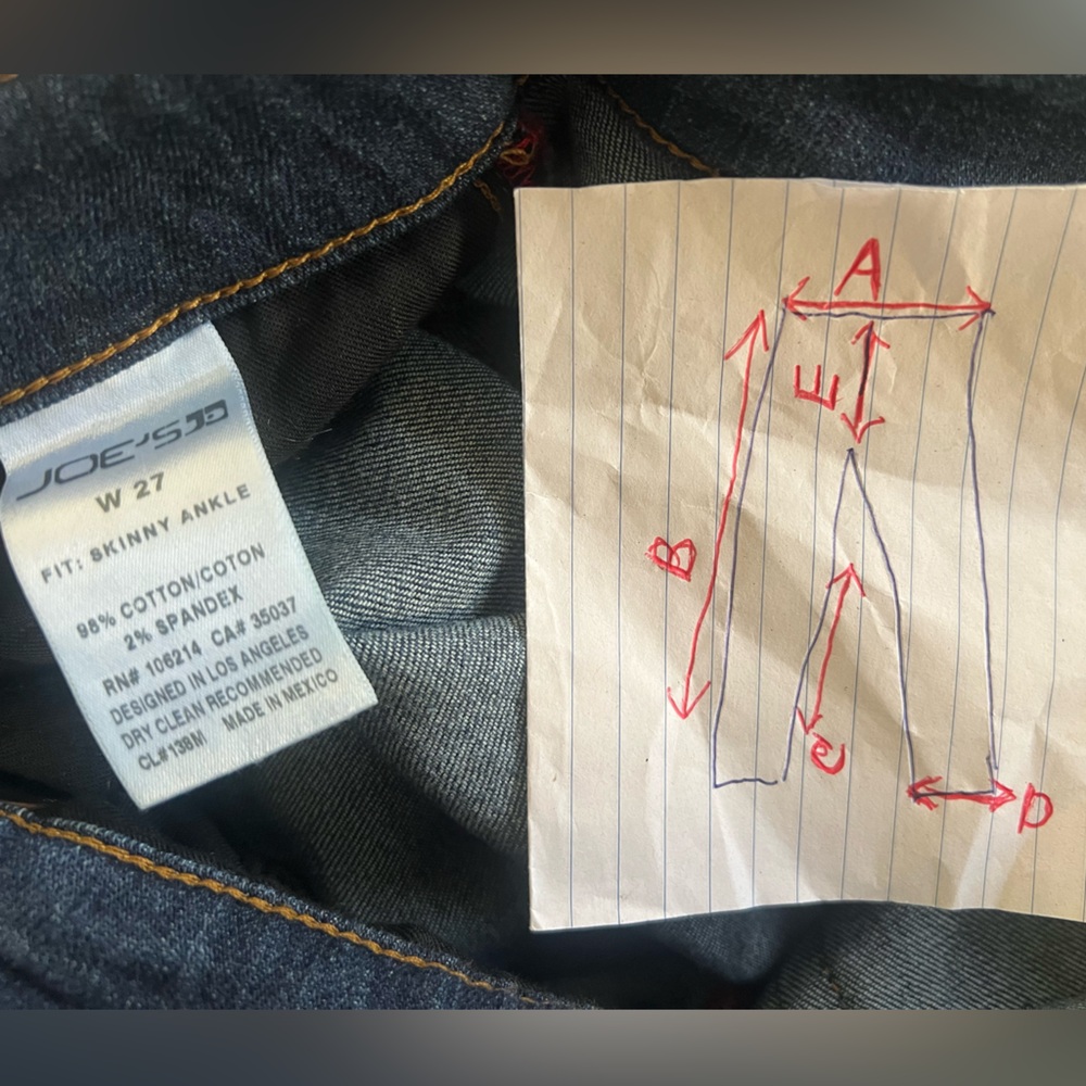 Joe's Jeans Dark Blue Ankle Skinny Women's Jeans Size W 27 - Picture 9 of 10